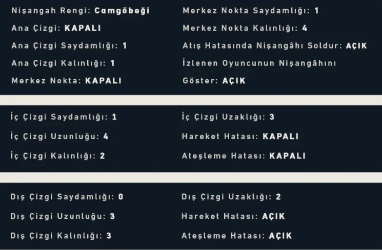 berk rip tepe crosshair ayarları